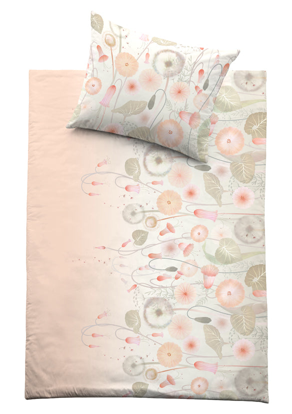 Carola Satin Blütenzauber Rosé