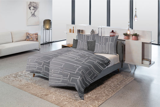 Premium Satinette - Grey Wall