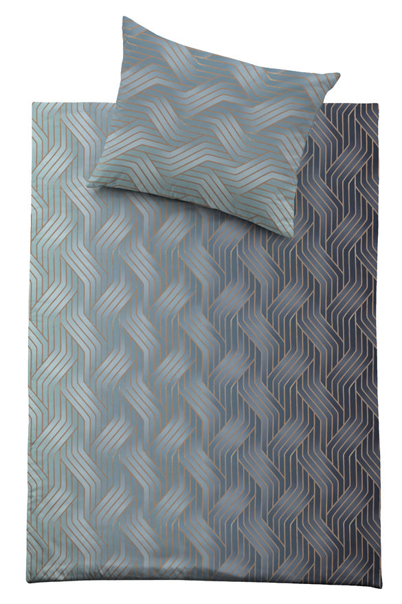 Bügelfreie Bettwäsche mit geometrischen Muster