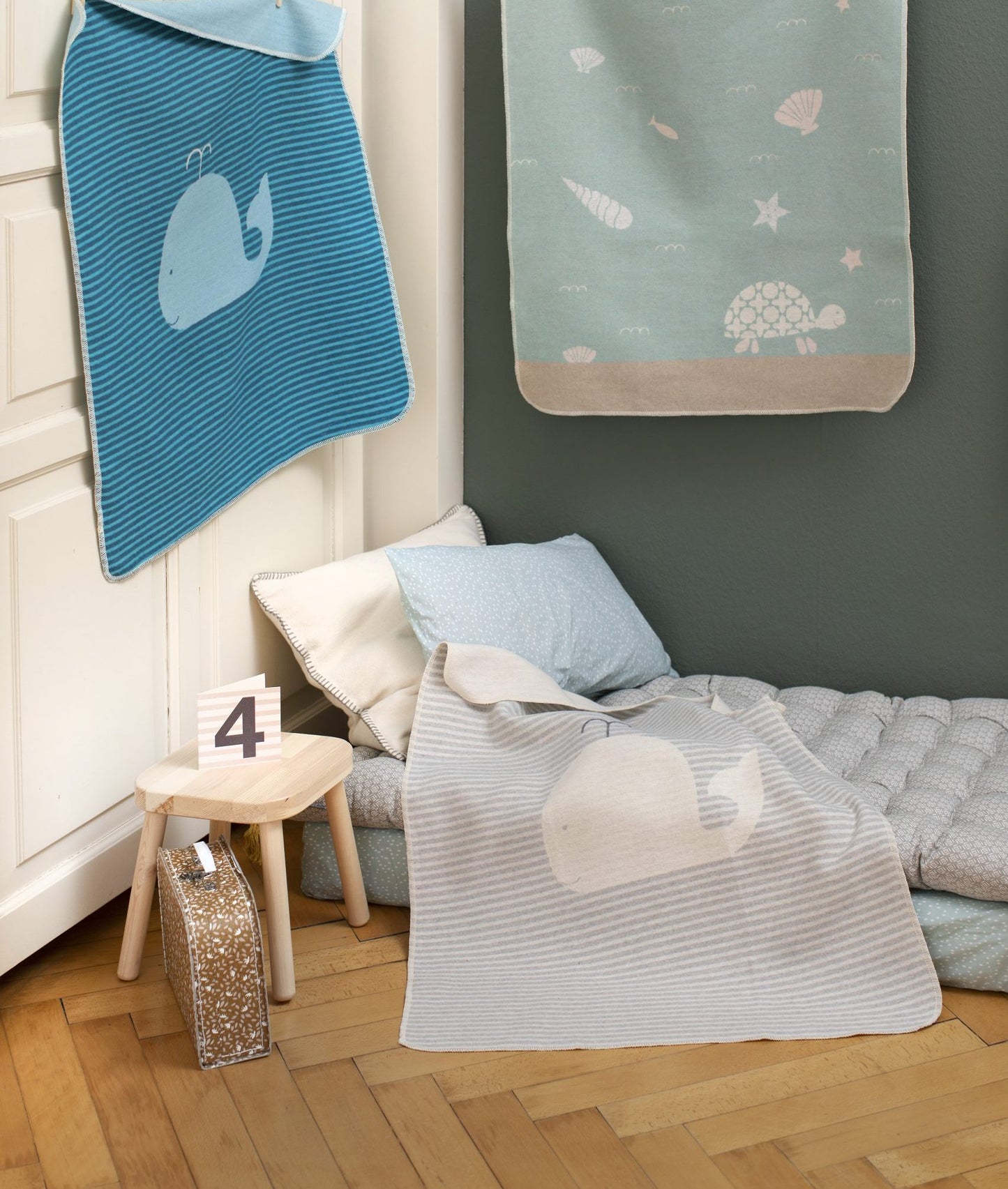 Juwel Babydecke "Wal/Streifen"