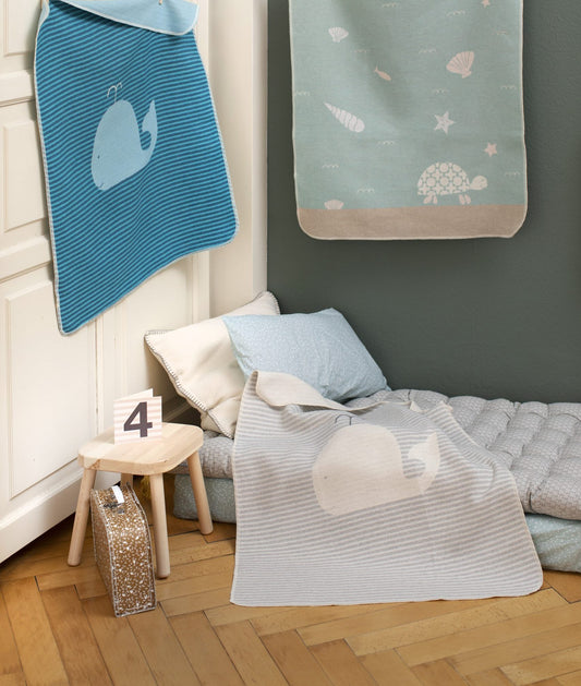 Juwel Babydecke "Wal/Streifen"