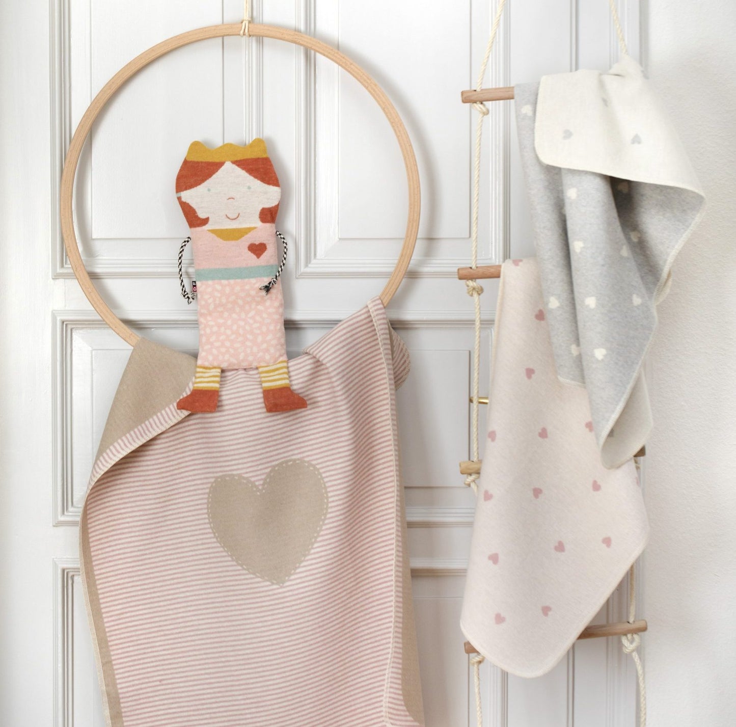 Juwel Babydecke "Herzen allover"