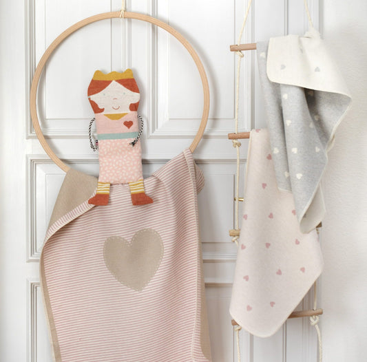 Juwel Babydecke "Herzen allover"