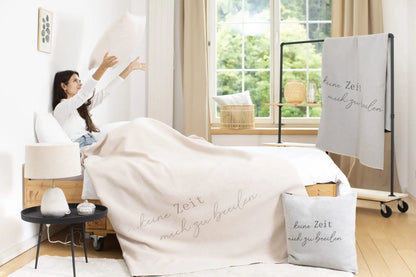 Silvretta Kissenhülle "keine Zeit..."