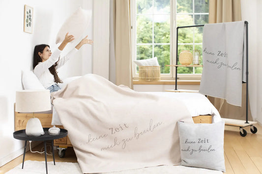 Silvretta Kissenhülle "keine Zeit..."