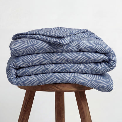 Premium Satinette - Blue Wave