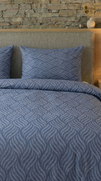 Premium Satinette - Blue Wave