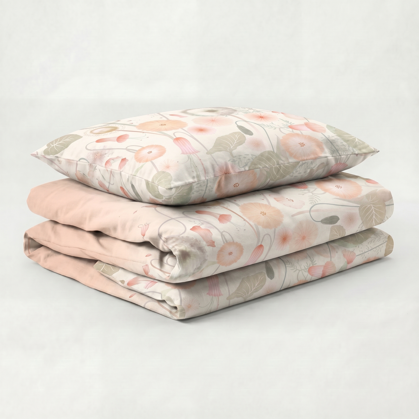 Carola Satin Blütenzauber Rosé