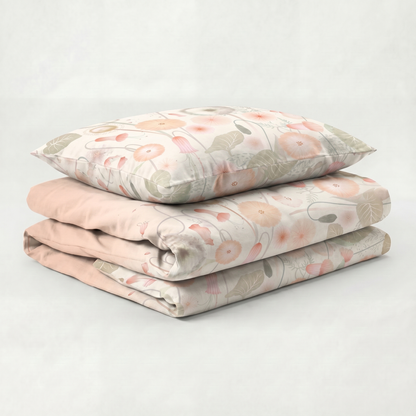Carola Satin Blütenzauber Rosé